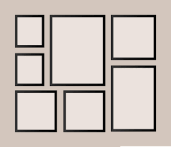 Photo collage. Presentation frames